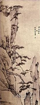  terrace Painting - Shitao terrace of cinnabar 1700 traditional Chinese
